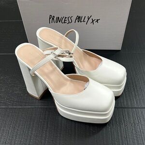 Princess Polly White Pumps - size 8 - BRAND NEW NEVER BEEN WORN